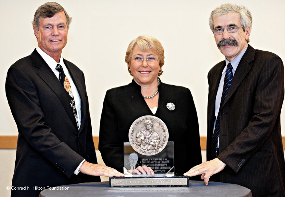 Conrad N. Hilton Preis, der Handicap International 2011 verliehen wurde